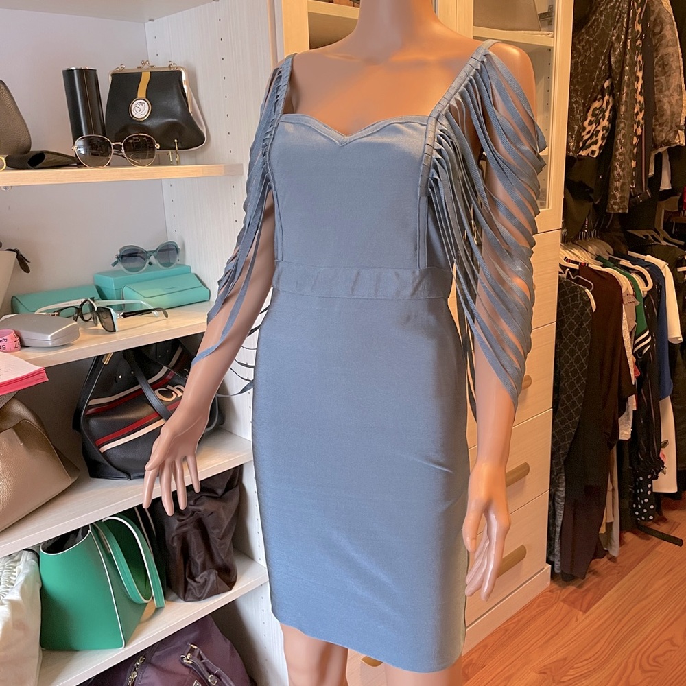 NWT baby blue bandage dress.